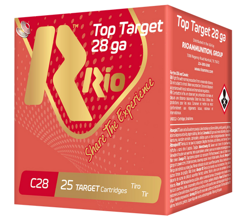 Rio Ammunition RC289 Top Target 28 Gauge 2.75 Inch 3/4 Oz 9 Shot 25 Per Box