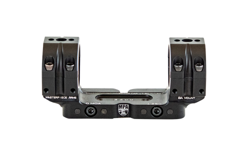 Masterpiece Arms BA Series 30mm Picatinny Scope Mount 1.125" Height Black