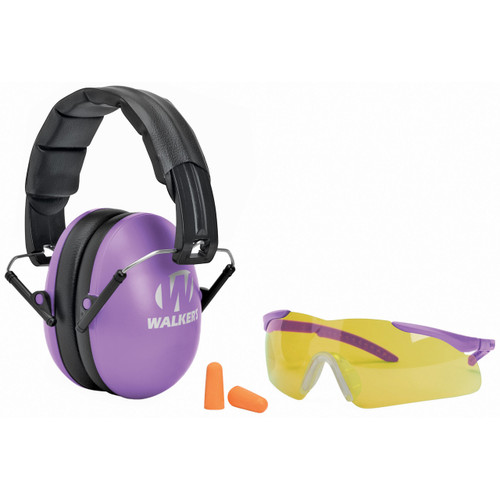 Walker's Game Ear Youth Passive Ear Plugs 27dB Purple