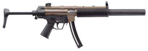 Heckler & Koch MP5 22 LR 16.1" Black Barrel Flat Dark Earth Receiver Black Stock