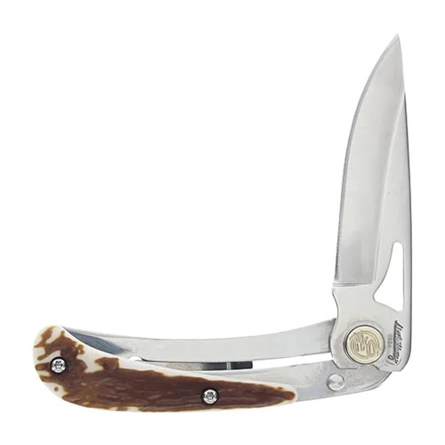 Battenfeld Knives Uncle Henry 3UH Folding Knife 2-7/10 Inch Drop Point Blade Staglon Battenfeld Knives Uncle Henry 3UH Folding Knife 2-7/10 Inch Drop Point Blade Staglon