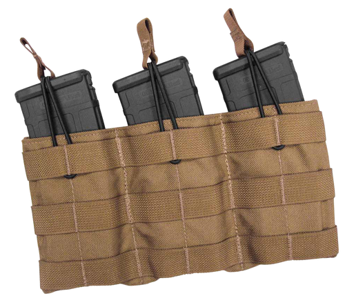 TacShield Triple Speed Load Rifle Magazine Pouch Coyote Tan
