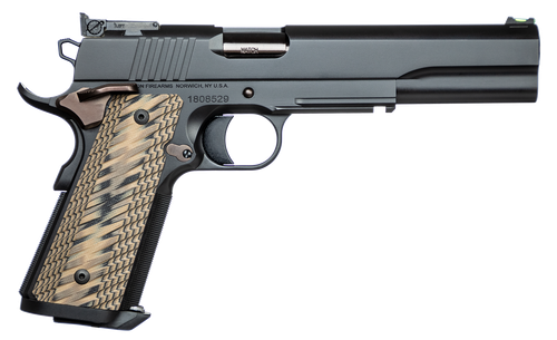 Dan Wesson 01853 Kodiak 10mm Auto Pistol 6.03" Barrel 8+1 Round Tri-Tone Black Stainless Steel Slide Brown G10 Grip