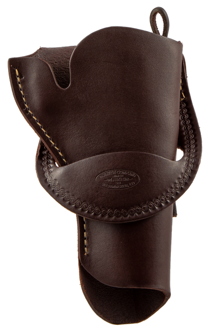 Hunter 1090 Single Loop OWB Holster Right Hand Colt Single Action Army, Ruger New Vaquero 4.75" to 5.5" Leather Antique Brown