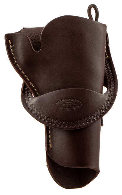 Hunter 1090 Single Loop OWB Holster Right Hand Colt Single Action Army, Ruger New Vaquero 4.75" to 5.5" Leather Antique Brown
