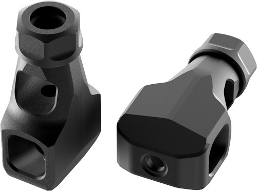 .338 CAL 5/8"-24 MATTE BLACKAUDERE HAMMERHEAD MUZZLE BRAKE