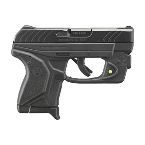 Ruger LCP II 380 ACP Pistol 2.75" Barrel 6 Rounds Black Viridian Green Laser