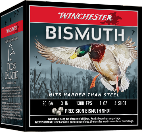 Winchester Bismuth Shotshell 20 Gauge Ammo 3" #4 1 oz Box of 25
