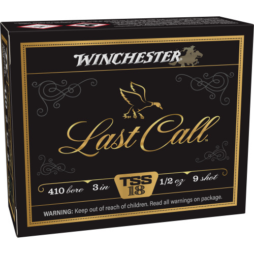 Winchester Last Call TSS 410 Ammo 3" #9 Tungsten Shot 1/2 oz Box of 10 - Image 1