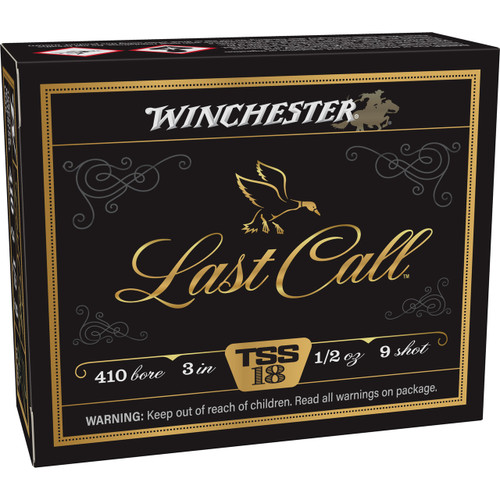 Winchester Last Call TSS 410 Ammo 3" #9 Tungsten Shot 1/2 oz Box of 10