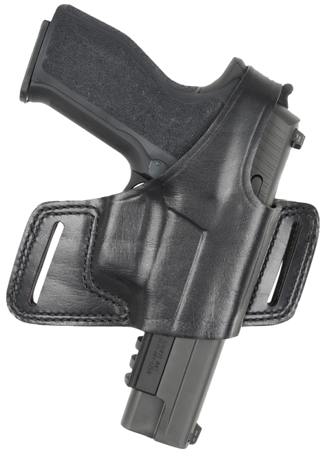 Bianchi 5 Black Widow OWB Holster Right Hand Glock 17, 19, 19X, 22, 23, 26, 27, 31, 32, 33, 38, 45, 47 Leather Black