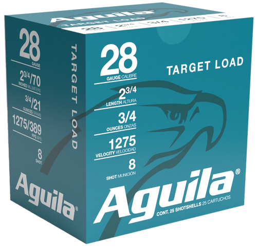 Aguila High Velocity Shotshells 28 Gauge 2-3/4" 3/4 oz 1275 fps #9 Box of 25