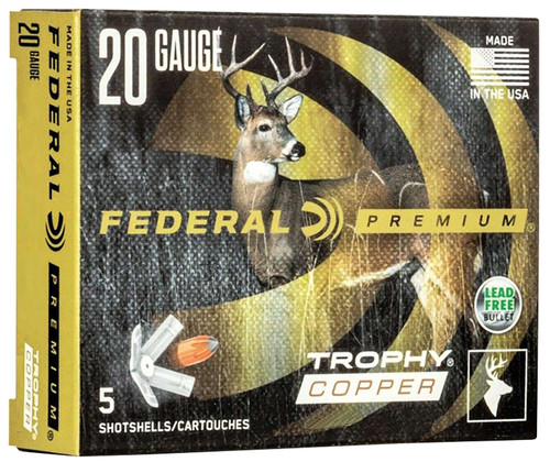 Federal Freight Train 20 Gauge Ammo 2.75" 275 Grain Slug Box of 5
