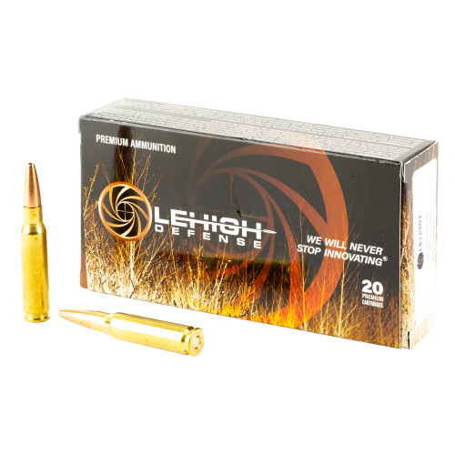 Lehigh Defense CC 308 Winchester Ammo 152 Grain Lehigh Controlled Chaos Solid Hollow Point Lead Free Box of 20 - Image 1