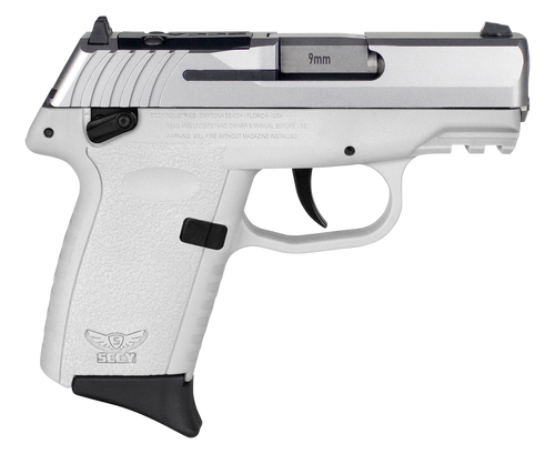 SCCY CPX-1 9mm Luger Pistol 3.1" Barrel 10+1 Round Stainless Slide White Frame