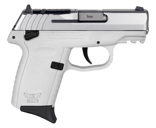 SCCY CPX-1 9mm Luger Pistol 3.1" Barrel 10+1 Round Stainless Slide White Frame