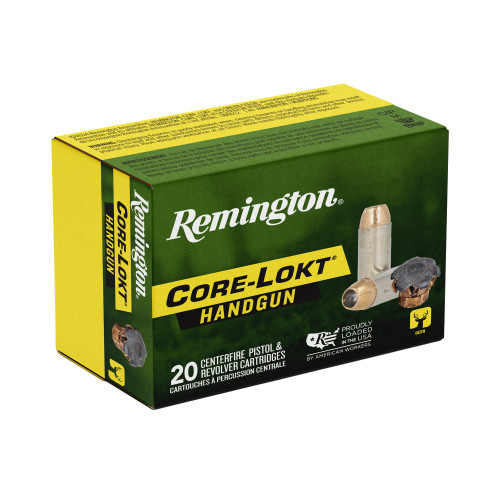 Remington Core-Lokt 357 Magnum Ammo 180 Grain Semi-Jacketed Hollow Point Box of 20