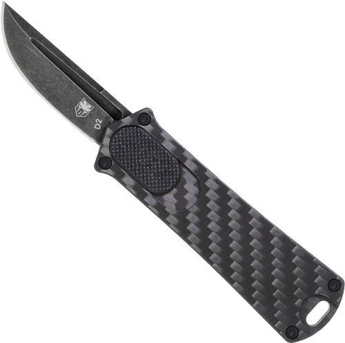 Cobratec Knives California 952 OTF Knife 1.75" D2 Blade Black