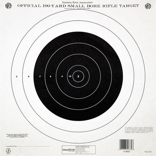 Champion NRA GTQ4 100yd Small Bore Target Pack