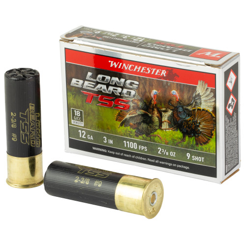 Winchester Long Beard TSS 12 Gauge Ammo 3" #9 Shot Box of 5 - Image 1