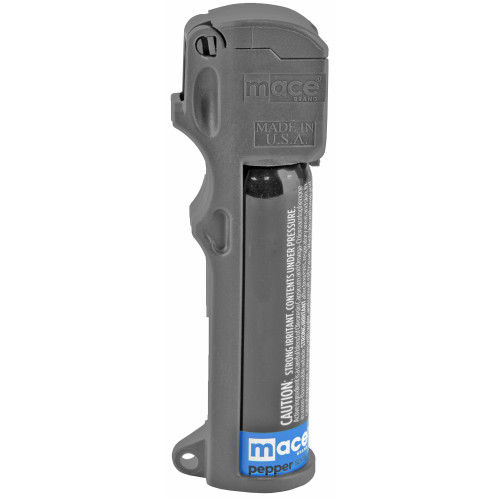 Mace Brand Triple-Action Personal Model Pepper Spray 18 Gram Aerosol Includes Key Ring 10% OC Plus Tear Gas and UV Dye Black - Image 1