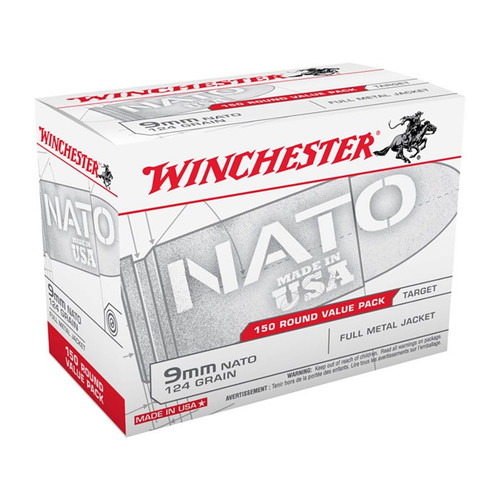 Winchester 9mm NATO 124gr FMJ 150rd Value Pack