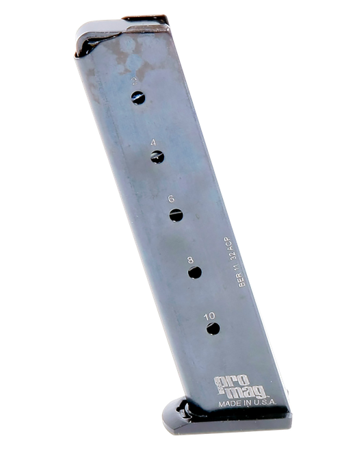 ProMag Magazine Beretta 3032 Tomcat .32 ACP 10-Round Nickel