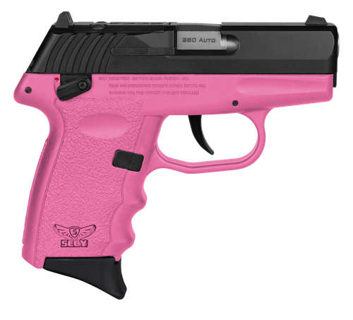 SCCY CPX-4 380 ACP Pistol 2.96" Barrel 10+1 Round Pink Polymer Grip Black Nitride Slide