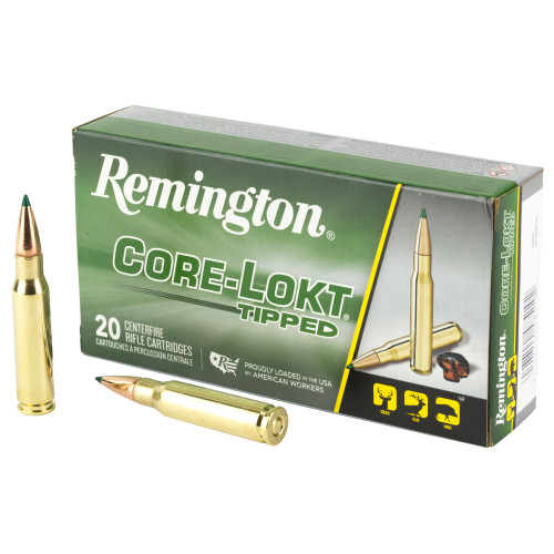 Remington Core-Lokt Tipped 308 Winchester Ammo 180 Grain Polymer Tip Box of 20 - Image 1