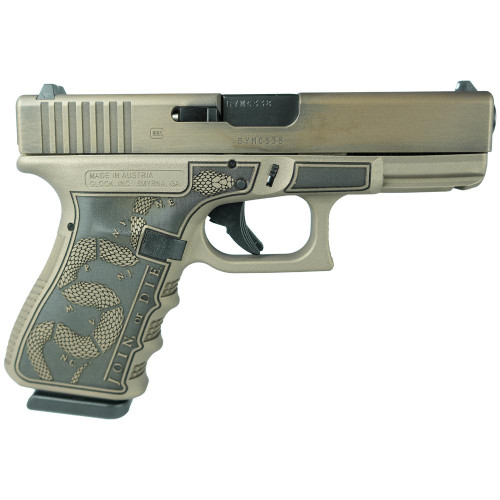 Glock 19 Gen 3 9mm Luger Pistol 4.02" Barrel 15+1 Round Colonial Brown (Front Serrations)