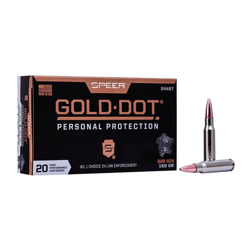 Speer Gold Dot 308 Winchester Ammo 150 Grain Soft Point Box of 20
