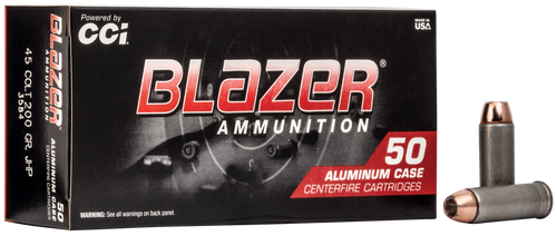 Blazer 45 Colt (Long Colt) Ammo 200 Grain Jacketed Hollow Point Box of 50