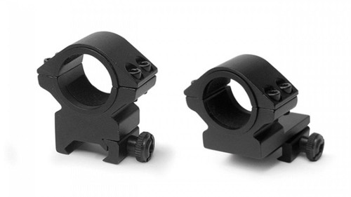 Konus 2-Piece 1-Inch Steel Riflescope Rings Matte Black Low