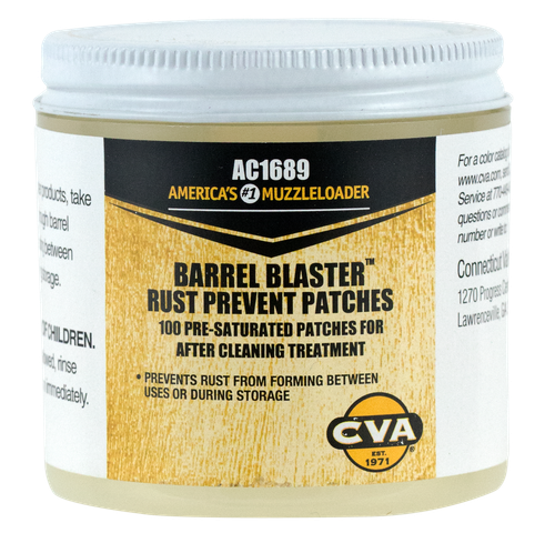 CVA AC1689 Barrel Blaster Pre-Lubricated Patches