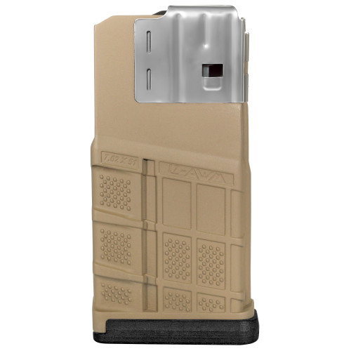 Lancer Systems L7 AWM Advanced Warfighter Magazine LR-308, SR-25 308 Winchester 20-Round Polymer Opaque Flat Dark Earth