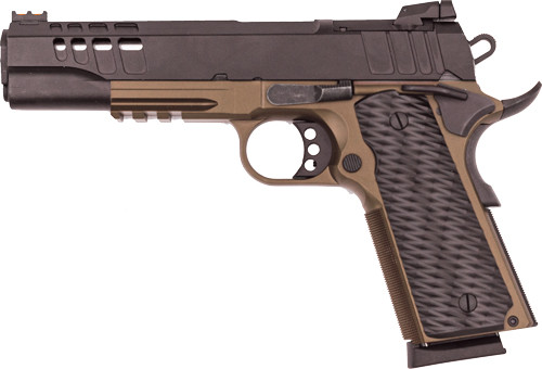 BLACK SLIDE BRONZE FRAME <GLFA 1911 PISTOL 9MM 5" FS BLACK SLIDE BRONZE FRAME <GLFA 1911 PISTOL 9MM 5" FS