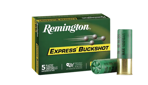Remington Express Buckshot 12 Gauge Ammo 2 3/4" 3 3/4 dr 27 Pellets #4B 1325 fps Box of 5