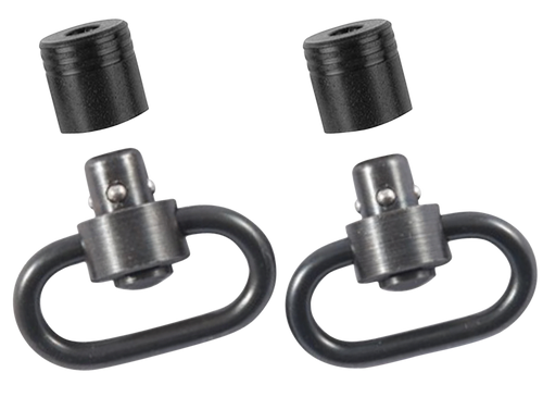 Outdoor Connection Push Button Swivel Set 1 Inch Black Steel