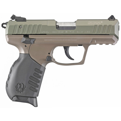 Ruger SR22 22LR Pistol 3.5" Barrel 10+1 Round Green/Flat Dark Earth Slide Polymer Frame