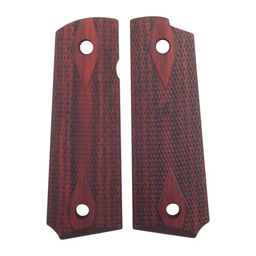 Ed Brown Grips 1911 Government, Commander Double Diamond Checkered Laminate Brown