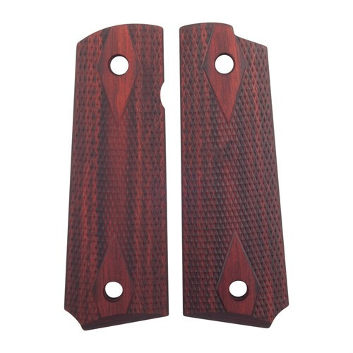Ed Brown Grips 1911 Government, Commander Double Diamond Checkered Laminate Brown