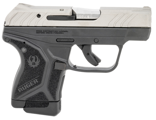 Ruger LCP II .22 LR Pistol 2.75" Barrel 10+1 Round Silver Cerakote Slide Black Polymer Frame