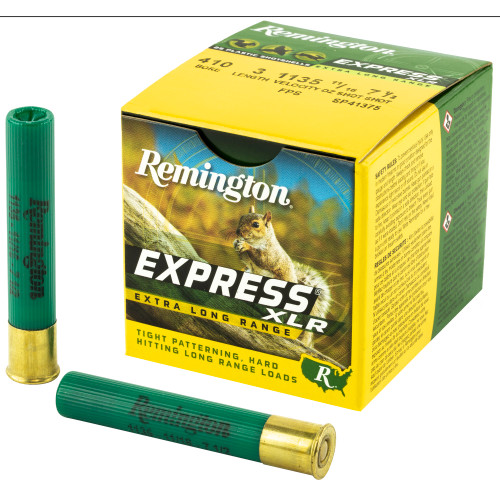 Remington Express Extra Long Range 410 Ammo 3" #7-1/2 Lead Shot 11/16 oz Box of 25 - Image 1