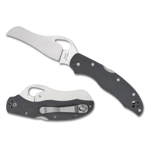 Spyderco Gooney Pocket Knife 3.46" Gray G-10 Handle