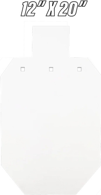 TWO-THIRD SIZE 12"X20"-3/8"BASH TARGET AR500 SILHOUETTE