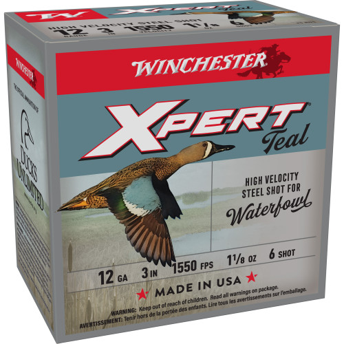 Winchester Xpert 12 Gauge 3 Inch #6 Steel Shot 25 Rounds - Image 1