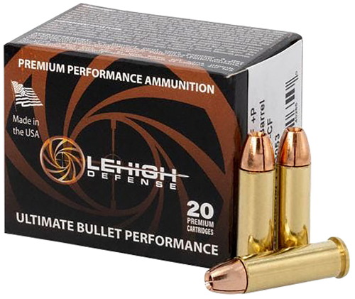 Lehigh Defense Controlled Fracturing 38 Special Ammo 125 Grain Fragmenting Hollow Point Lead Free Box of 20