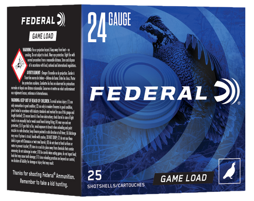 Federal Game Load 20 Gauge Ammo 2-1/2" #8 Shot 11/16 oz Box of 25