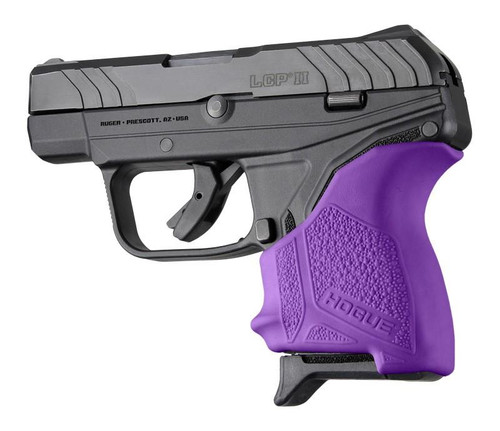 Hogue Handall Slip On Beavertail Grip Sleeve Ruger LCP II Rubber Purple