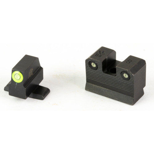 XS Sights R3D 2.0 Suppressor Height Night Sight Green Front Outline - Image 1